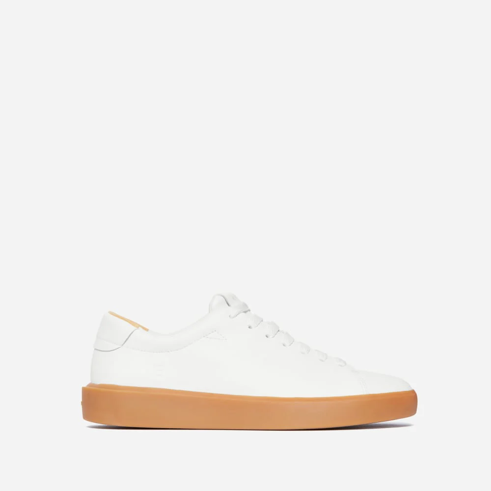 ReLeather®-tennisskor | Vitt / Gummisul