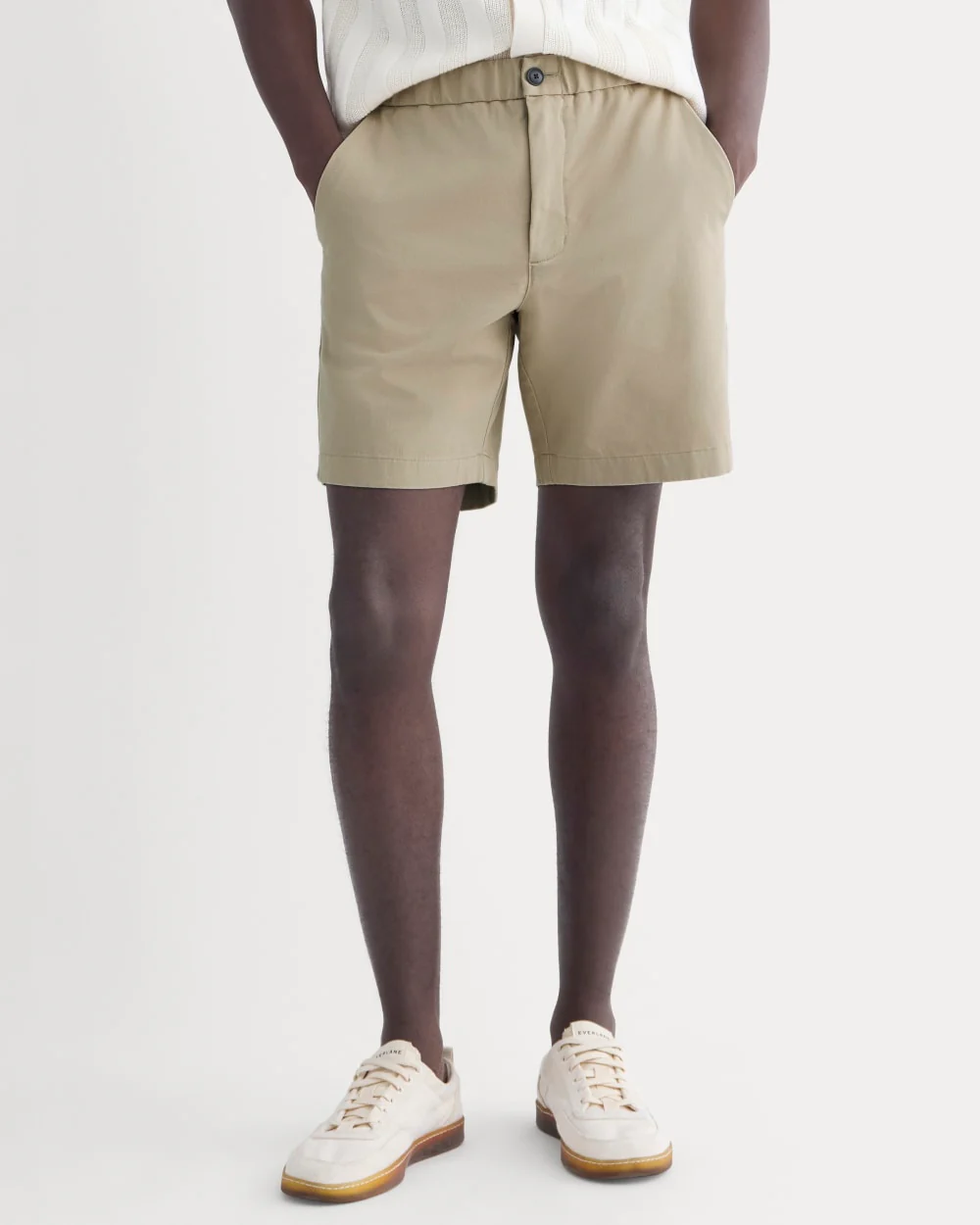 De Pull-On Performance Chino Shorts | Trench Coat Khaki