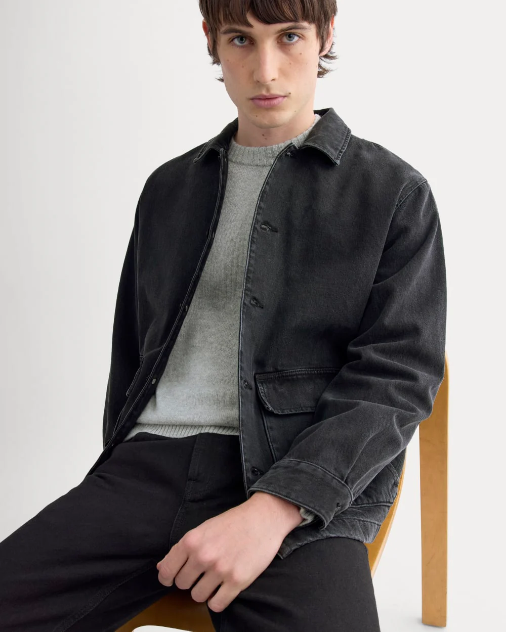 Denimshacket | Vått svart