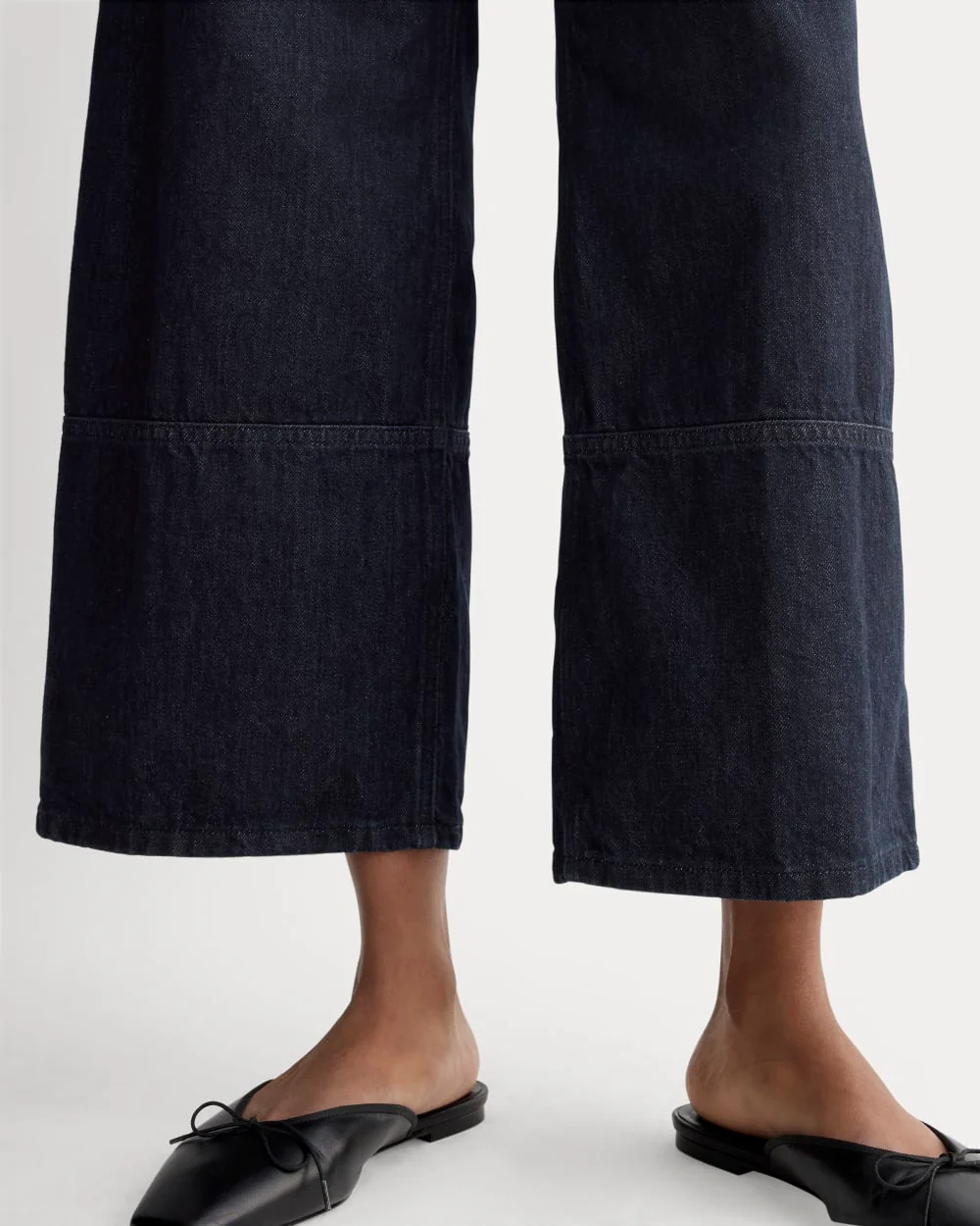 The Way-High® Trädgårdarekortad jeans | Mörk spolning