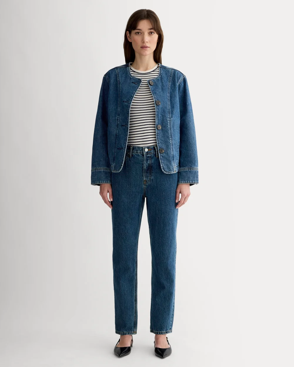 ’90-talets Cheeky®-jeans | Djup Atlantisk | 72,4 cm inklämning