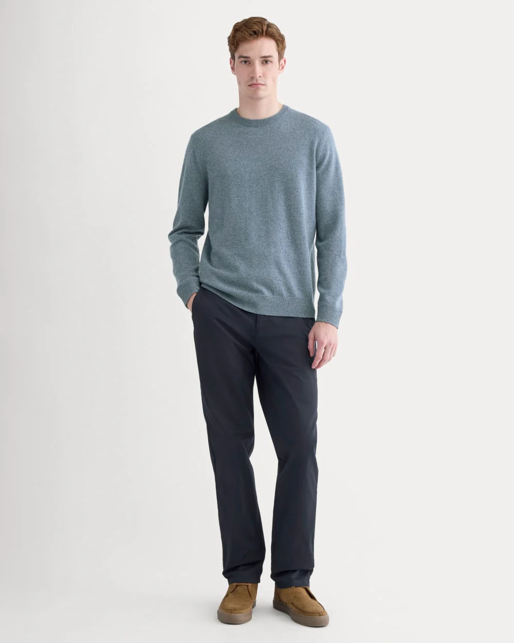 Cashmeresvart | Denimblå