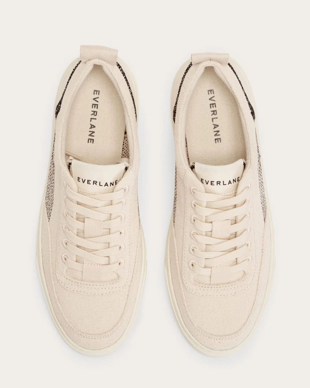 Tread-Bare-sneaker | Naturlig tyg / Svart