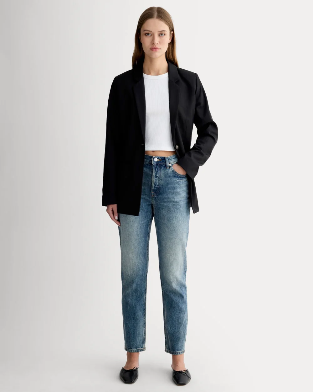 ’90-talets Cheeky®-jeans | Vintage mittelblå | 72,4 cm inklämning