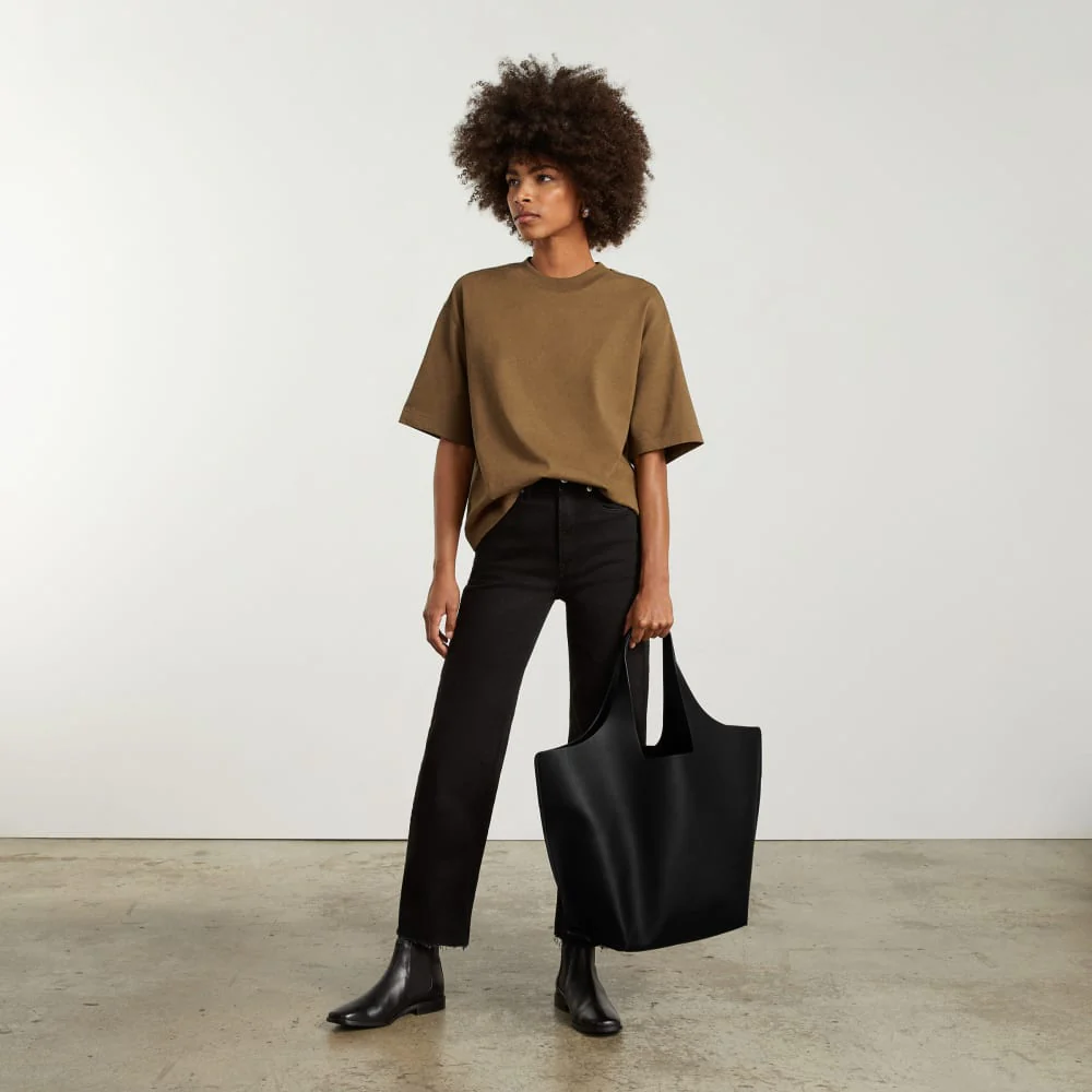 Cactus Triangle Tote | Svart