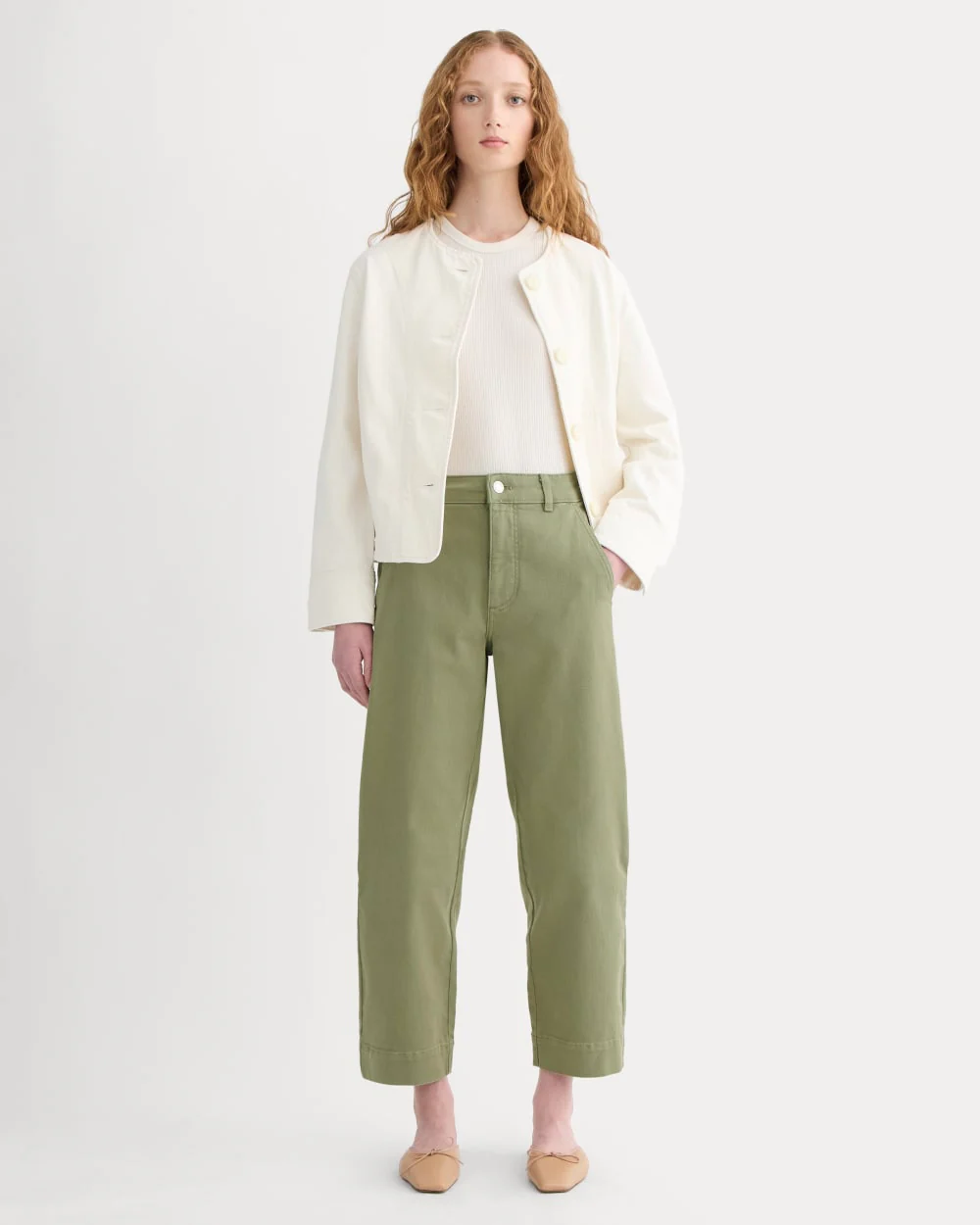 Utility-räta benbyxor | Sagebrush | 26,5" inklämning