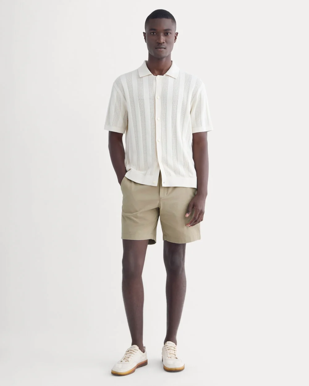 De Pull-On Performance Chino Shorts | Trench Coat Khaki