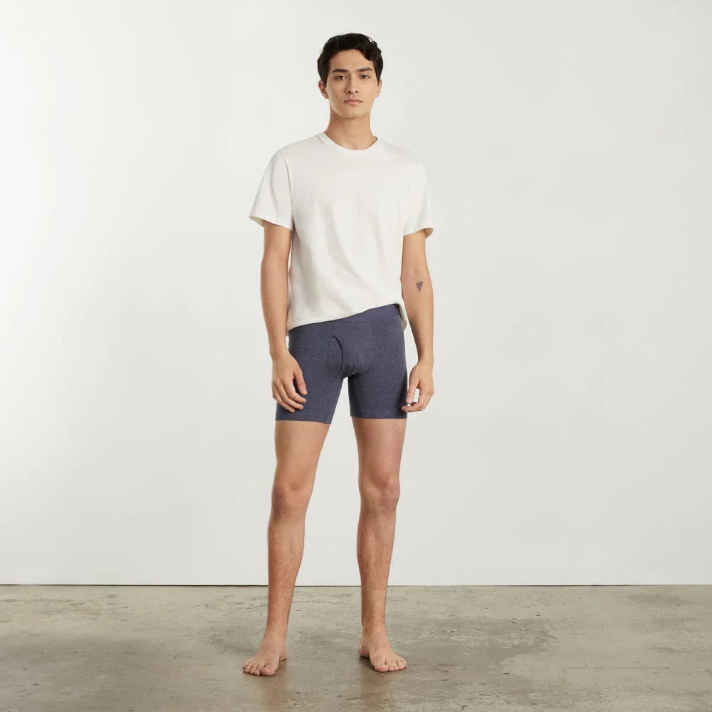 Supima® längre boxerbrief | Uniform | Hållbar blå