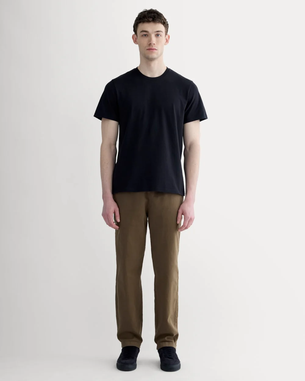 Premium-viktad crew | Uniform | Svart