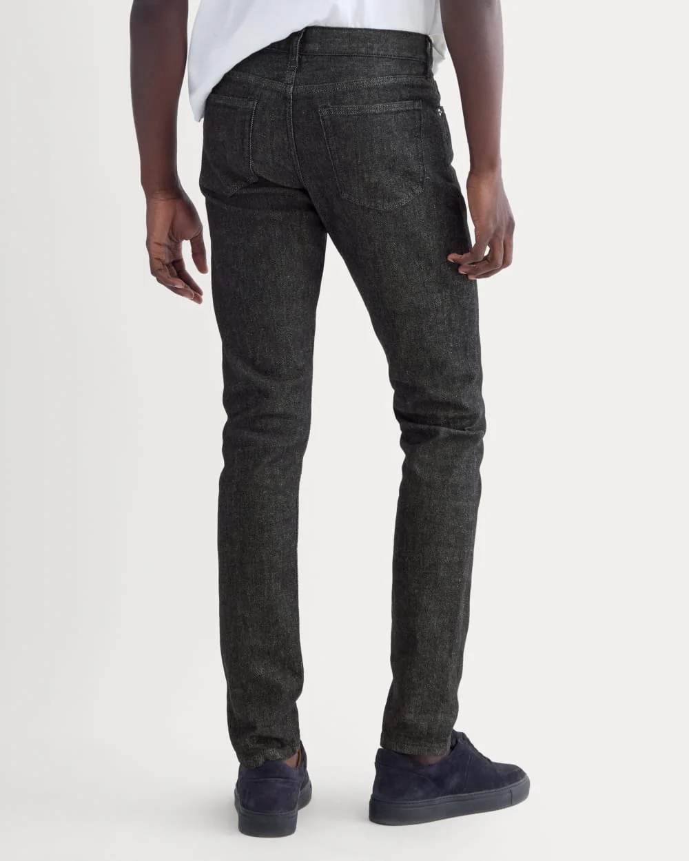 Selvedge Slim-Fit-jeans | Svart rinse