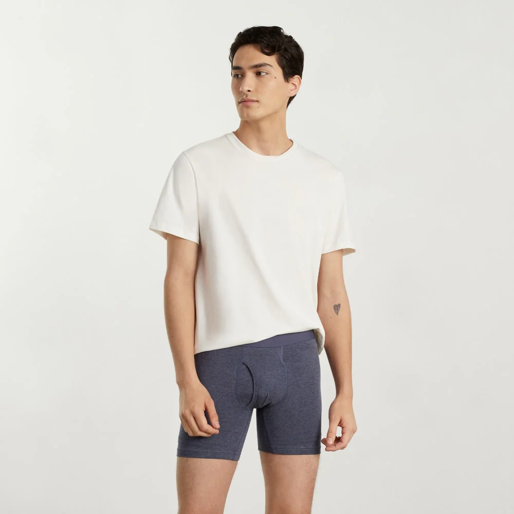 Supima® längre boxerbrief | Uniform | Hållbar blå