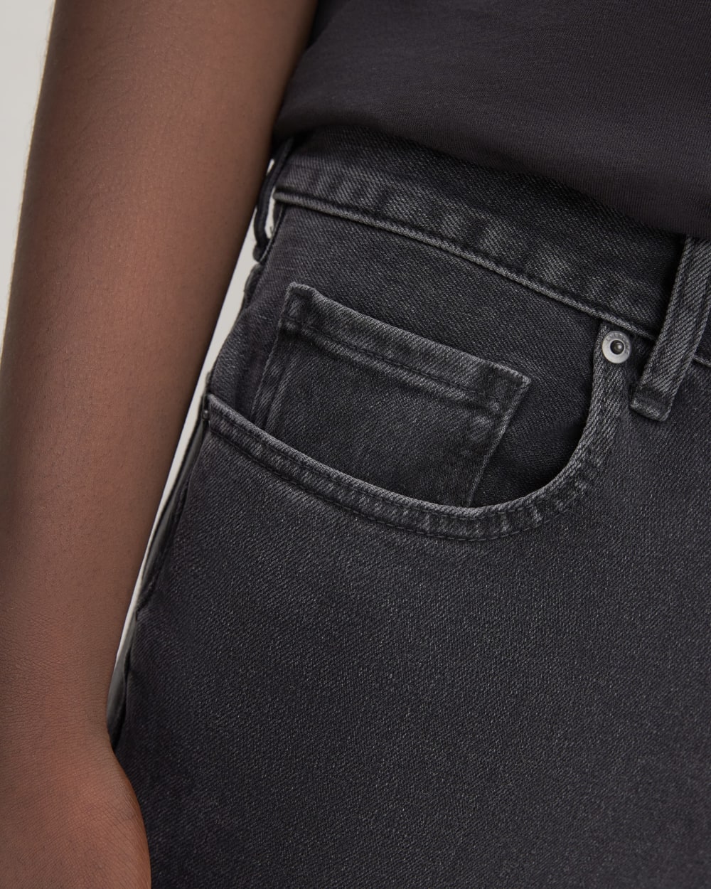 The Skinny 4-Way Stretch Organic Jean | Uniform | Vått svart