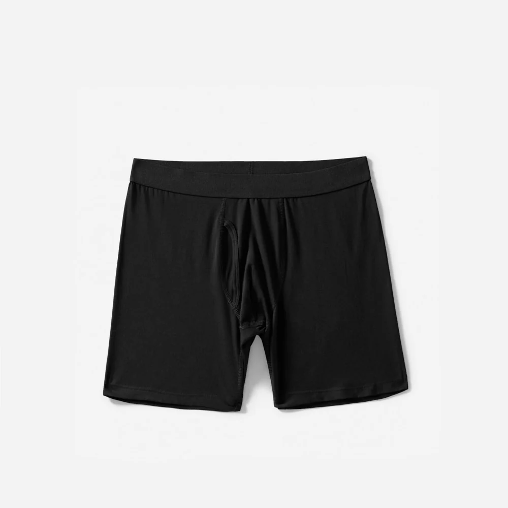 Supima® Boxerbrief med längre längd | Uniform | Svart