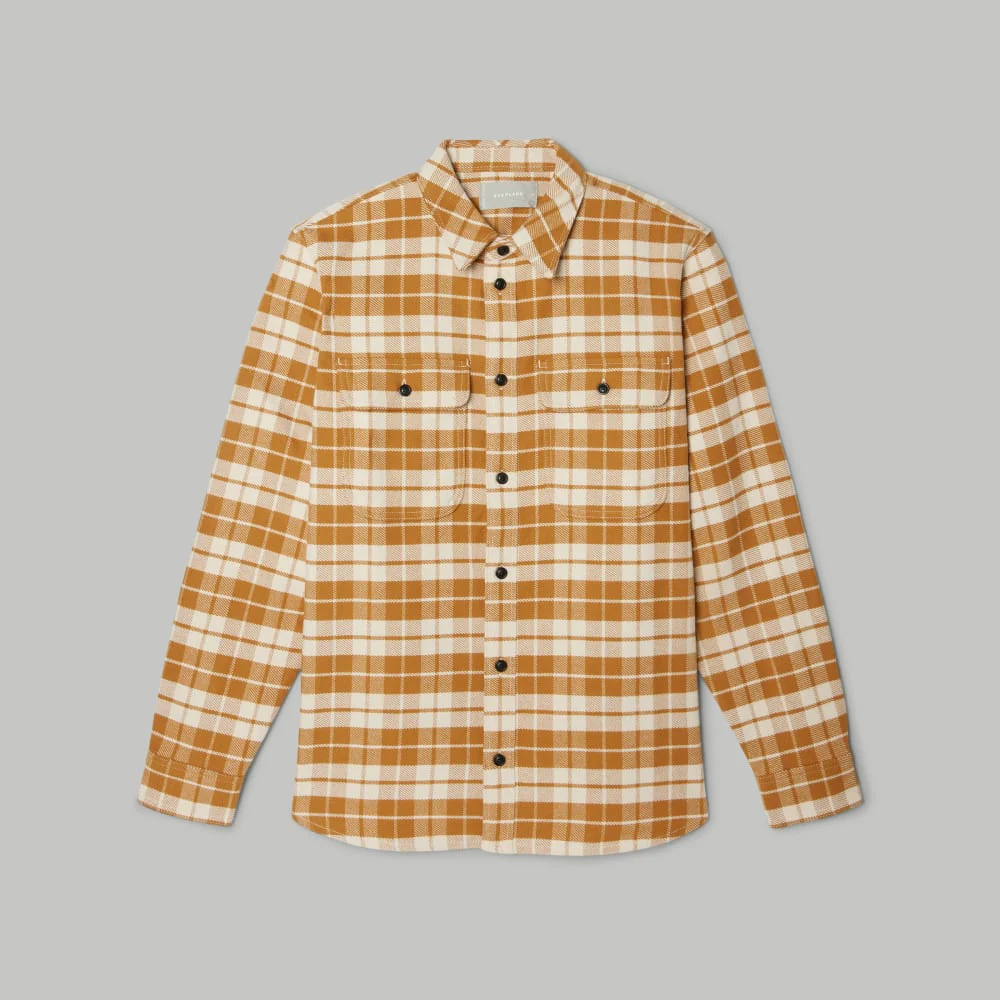 Tyngre Overshirt | Uniform | Gyllenbrun / Pergament