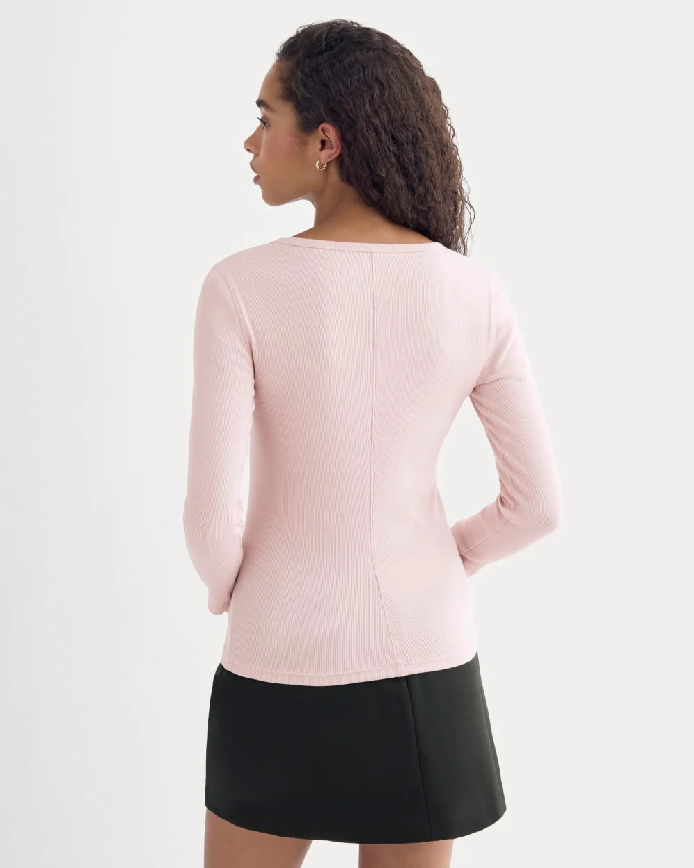Luxe Rib Djup U-halstopp | Mörk lila