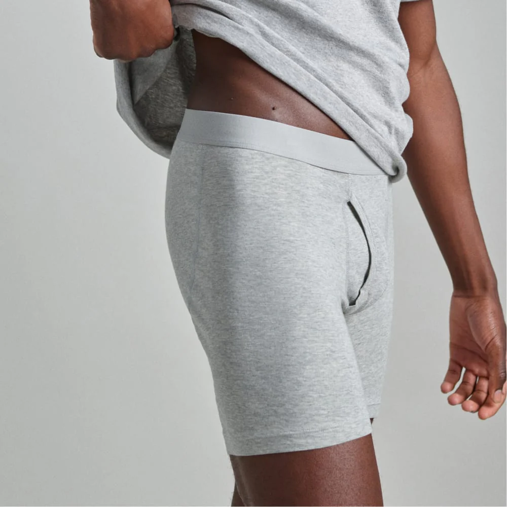 Supima® längre boxerbrief | Uniform | Grågrå