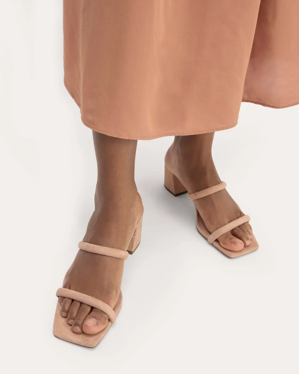 Dubbelt kragehöjd | Blush Tan