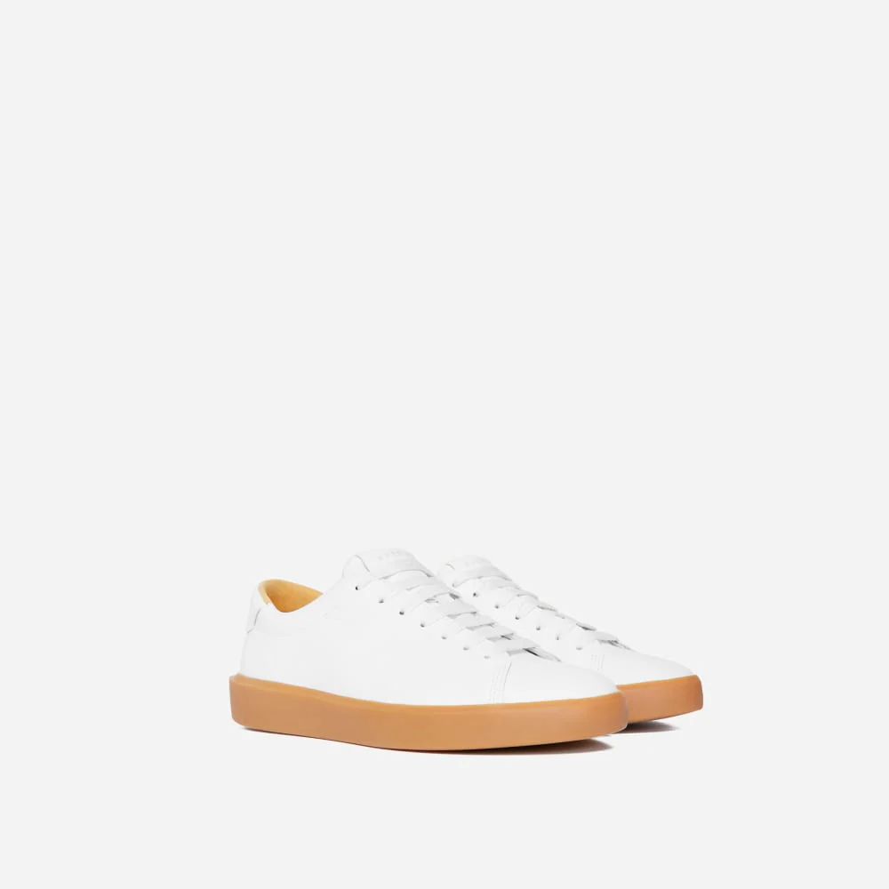 ReLeather®-tennisskor | Vitt / Gummisul