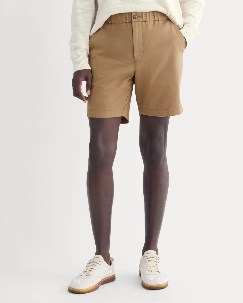 De Pull-On Performance Chino Shorts | Röstad kokosnöt