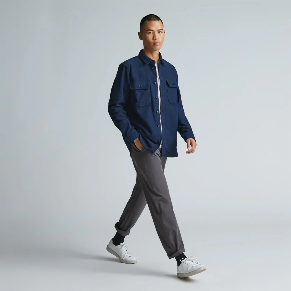 Tung overshirt | Uniform | Djup blå
