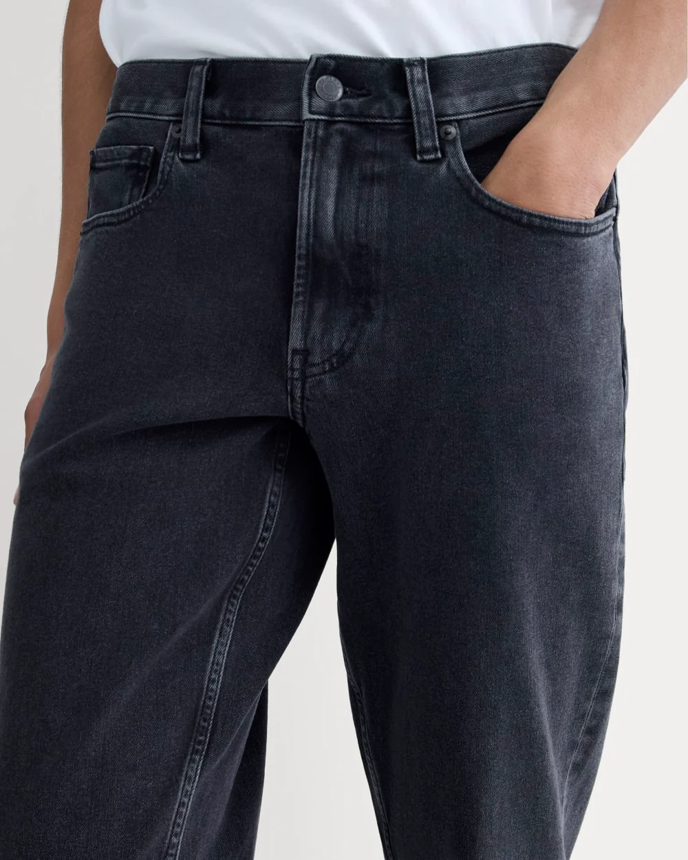 The Athletic 4-Way Stretch Organic Jean | Uniform | Våt svart