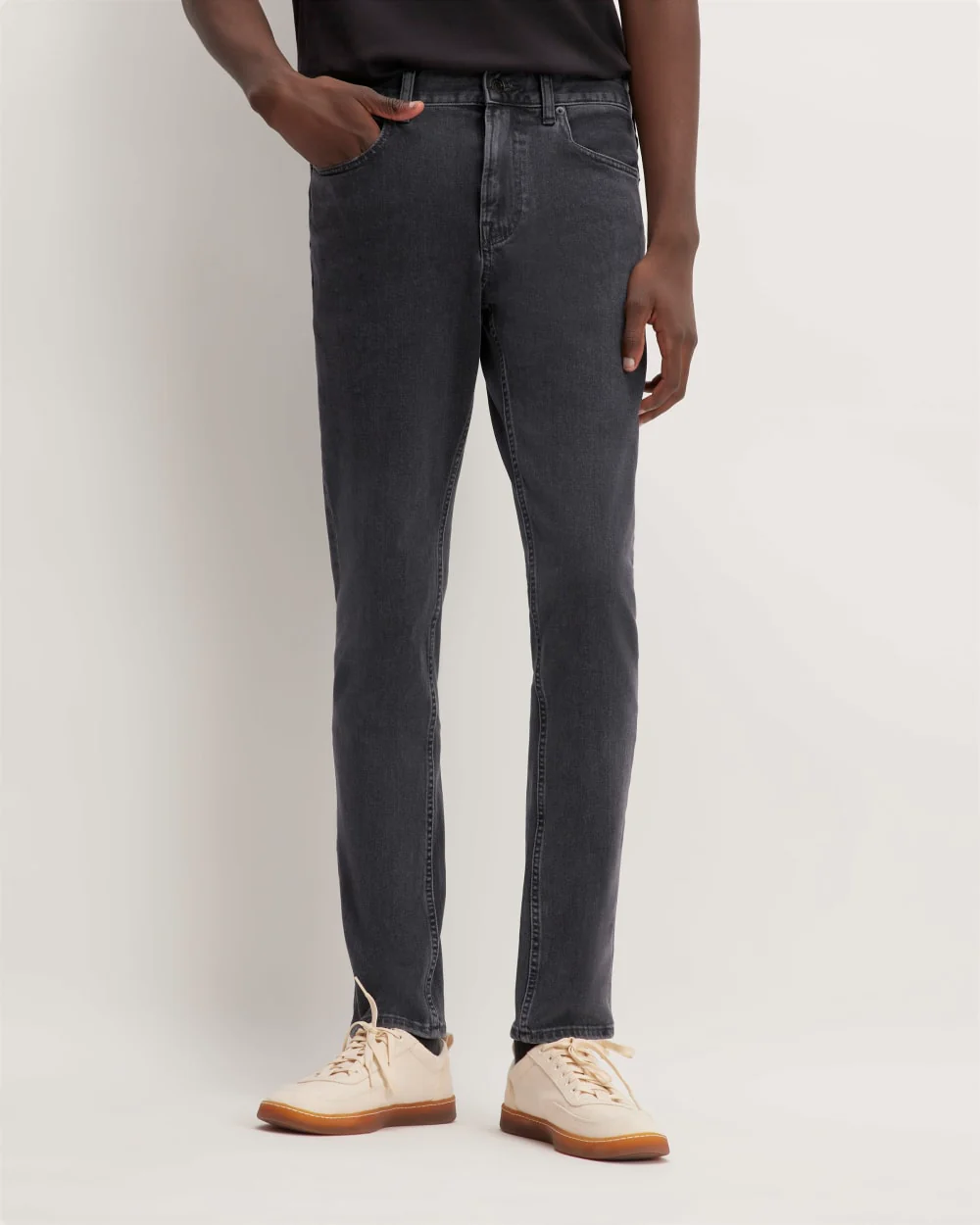 The Skinny 4-Way Stretch Organic Jean | Uniform | Vått svart