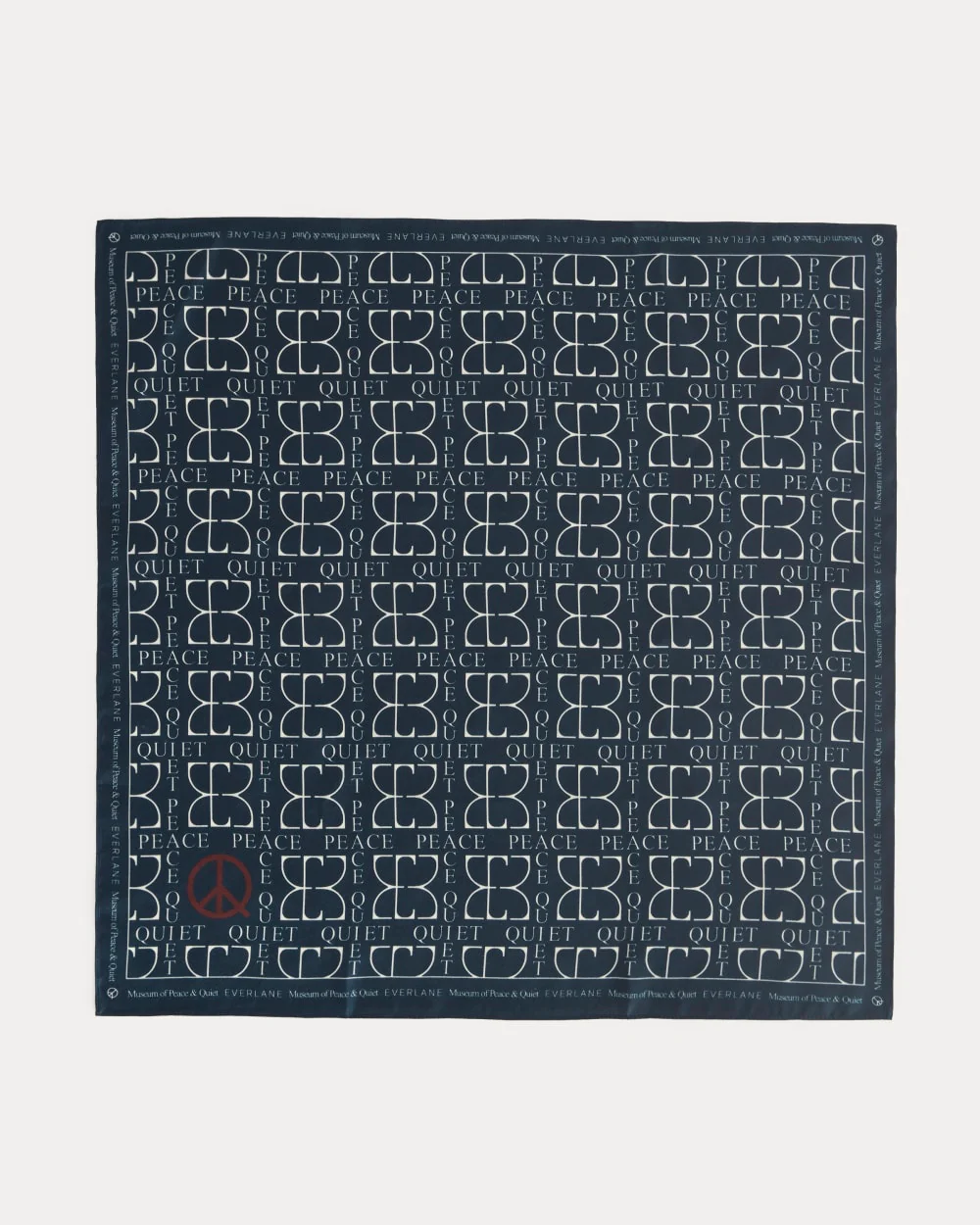 Everlane x Peace & Quiet Silk Bandana | Blått