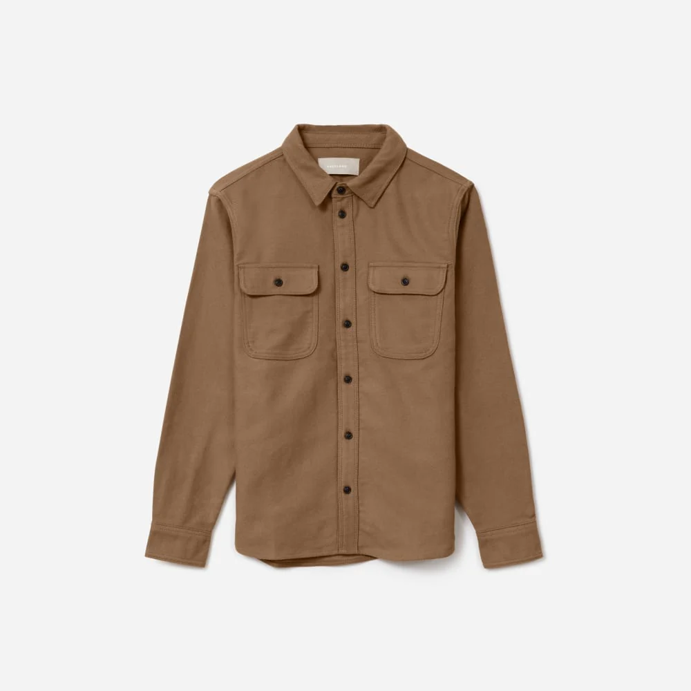 Tung overshirt | Uniform | Röstad kokosnöt