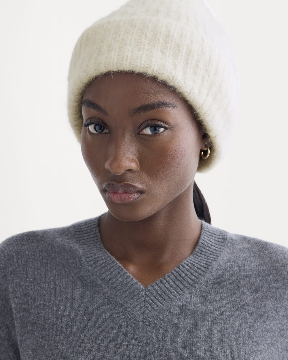 Plush alpaka-hatt | Bone