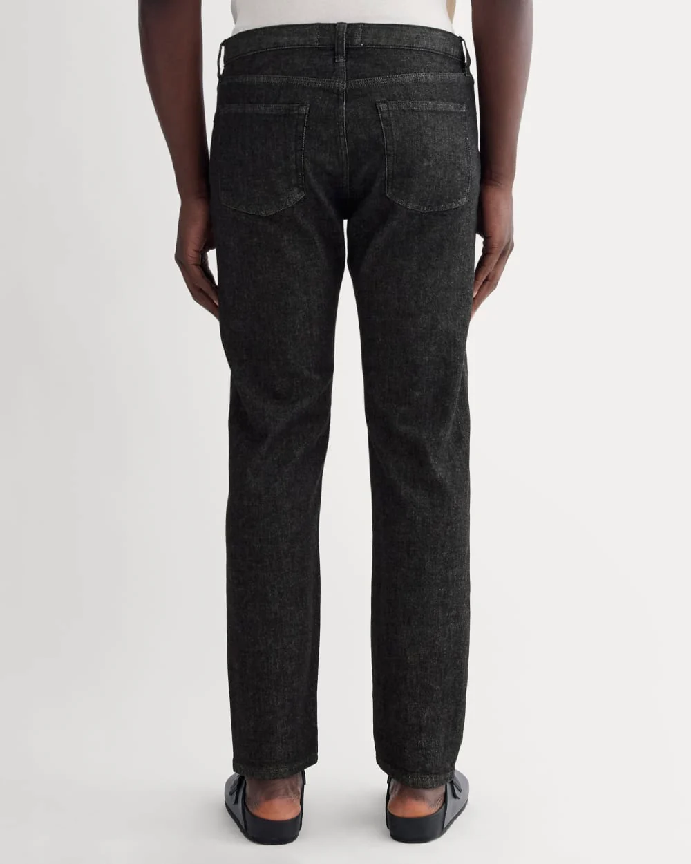 Selvedge Straight Fit Jeans | Svart rinse