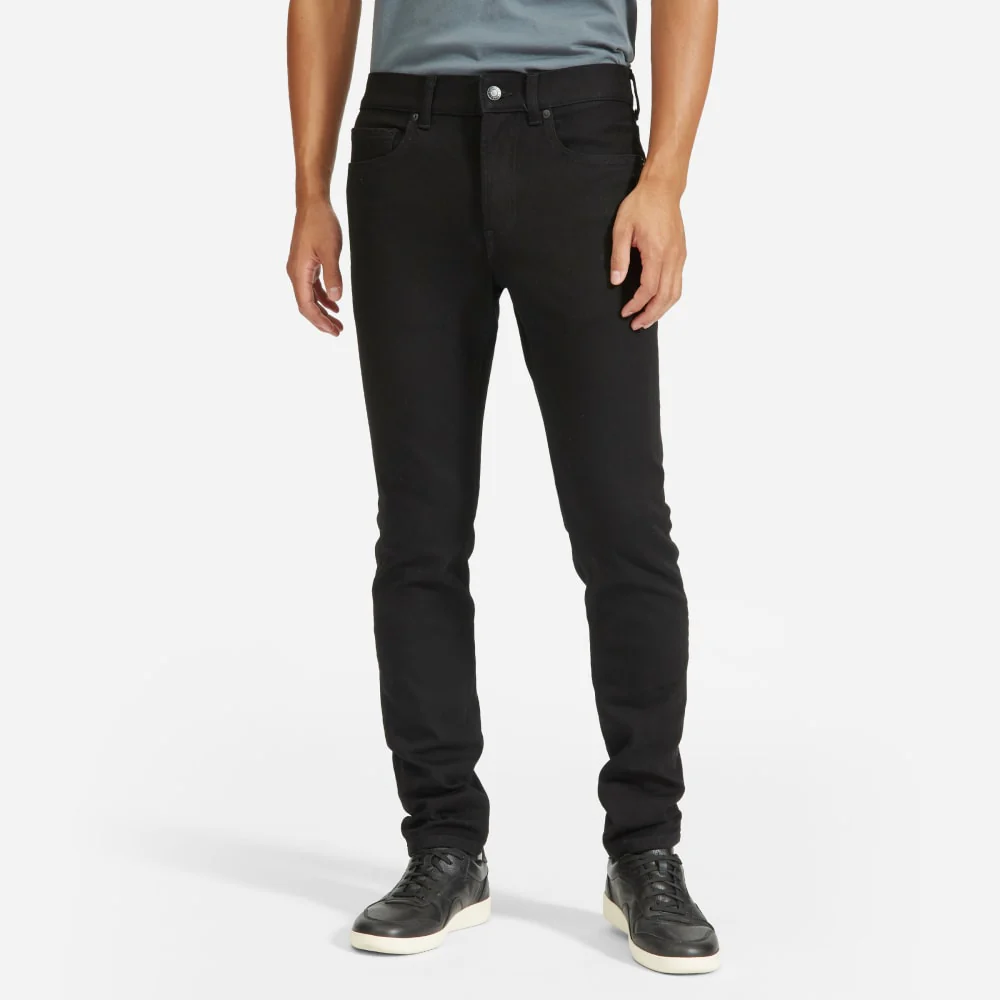 The Skinny 4-Way Stretch Organic Jean | Uniform | Svart