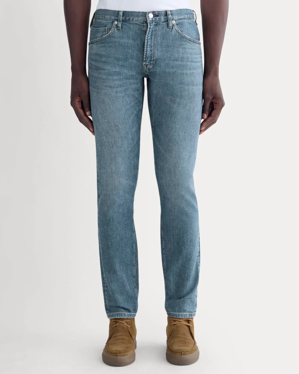 De selvedge slim-fitting jeans | Mitt indigo