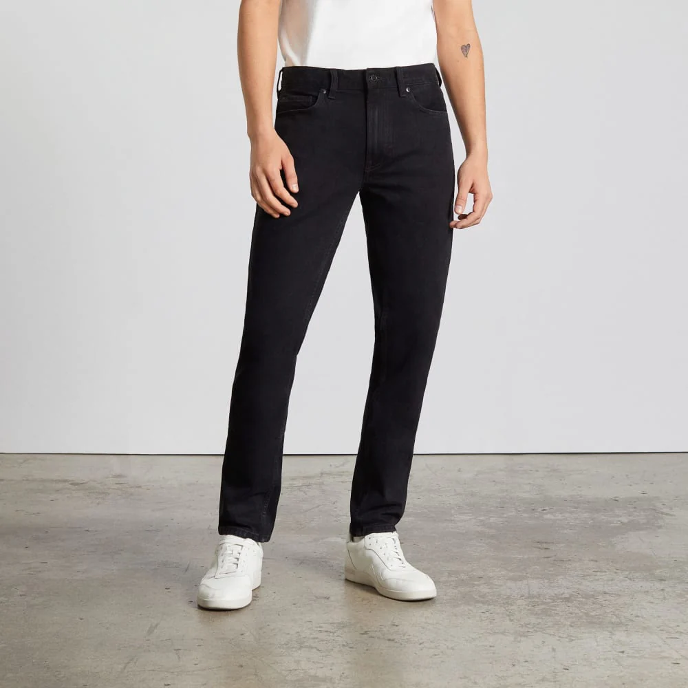 Organiska bomullsnära jeans | Kol