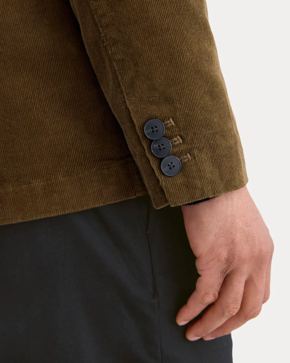 Fin wale korduroy arbetsblazer | Kakao