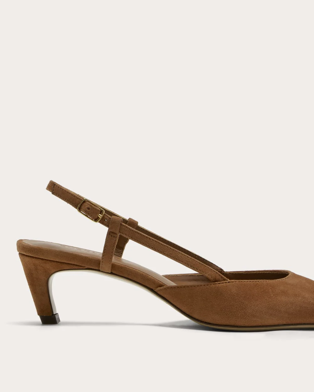 The Studio Slingback High Heel | Saddlebrun skinn