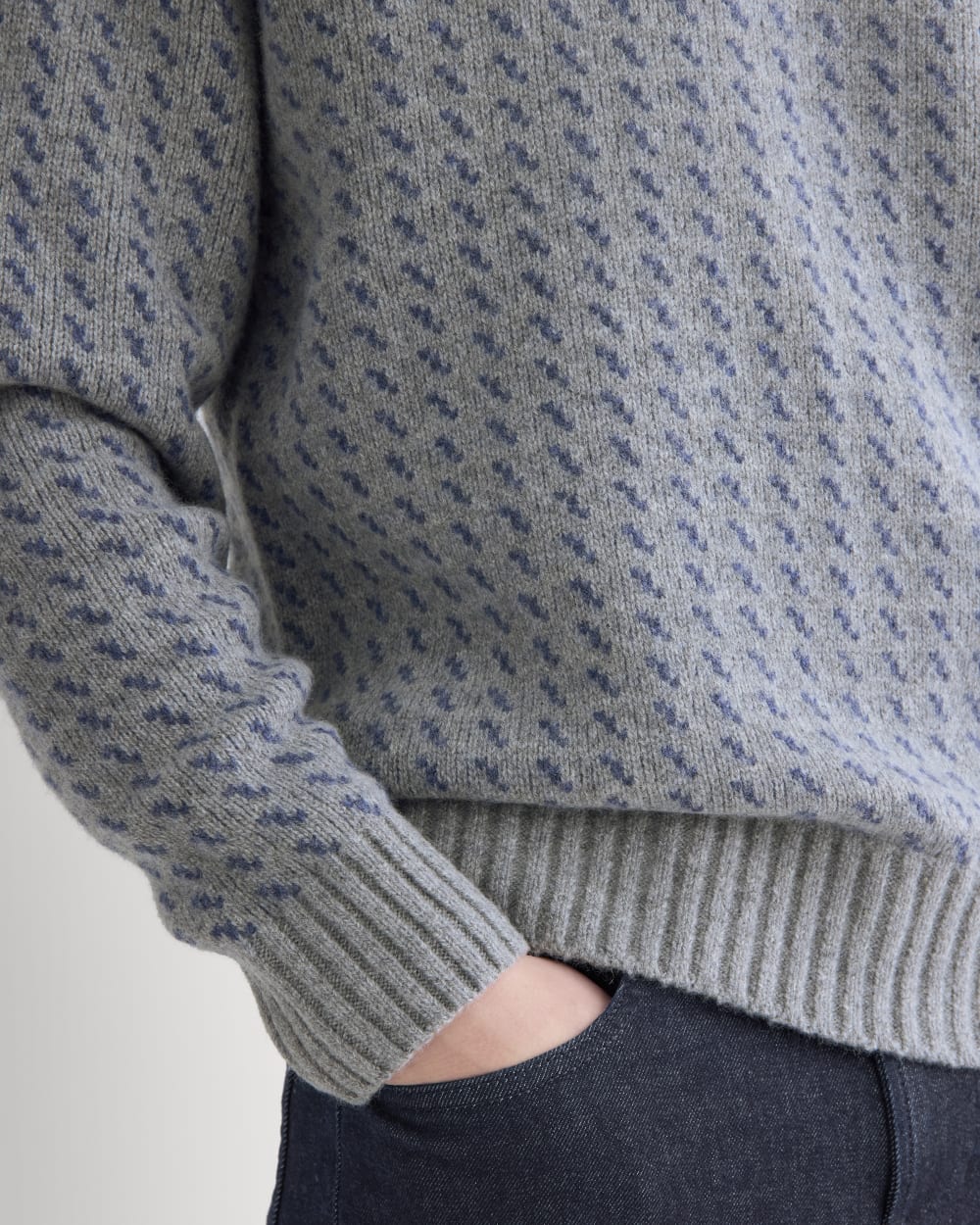Wol Cashmere Nordisk Crew | Vintage Havsgrå