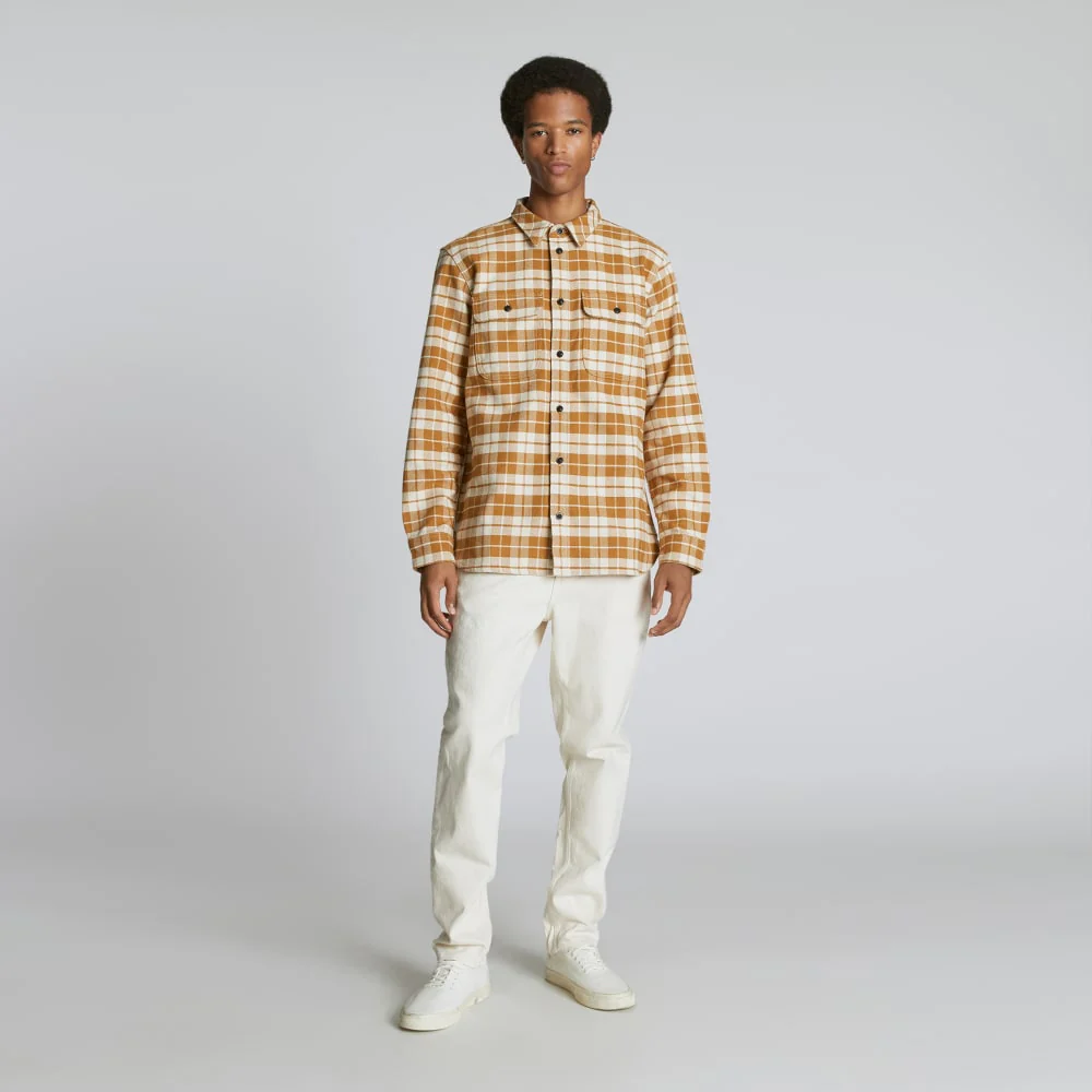 Tyngre Overshirt | Uniform | Gyllenbrun / Pergament