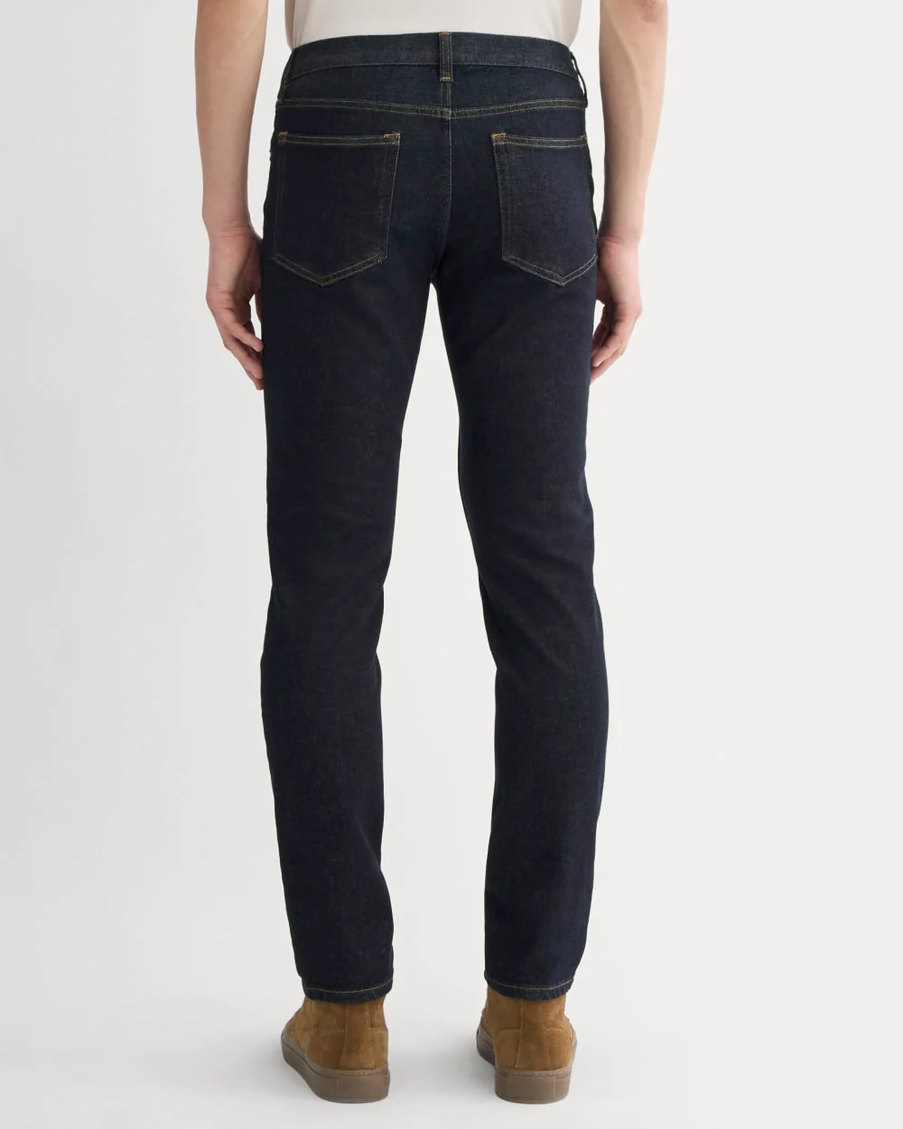 Den smala 4-vägs stretch organisk jeans | Uniform | Mörk indigo