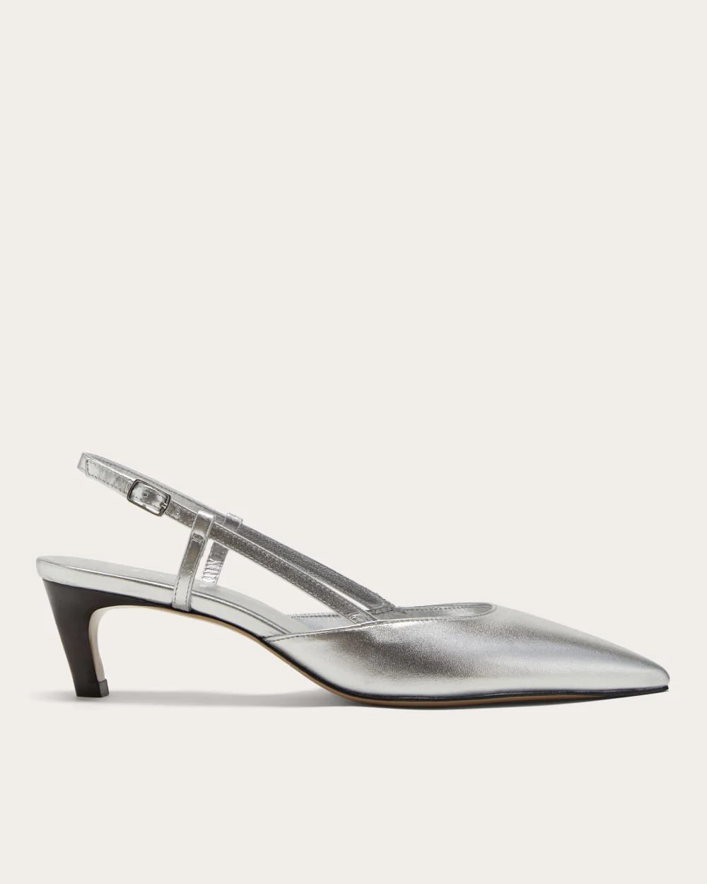 The Studio Slingback High Heel | Silver